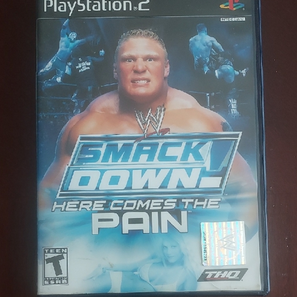 HQ Metallic Blue WWE SmackDown! Here Comes the Pain Video Game
